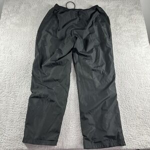 VINTAGE BCG Windbreaker Track Pants Mens XL Black Lined Zip Ankle